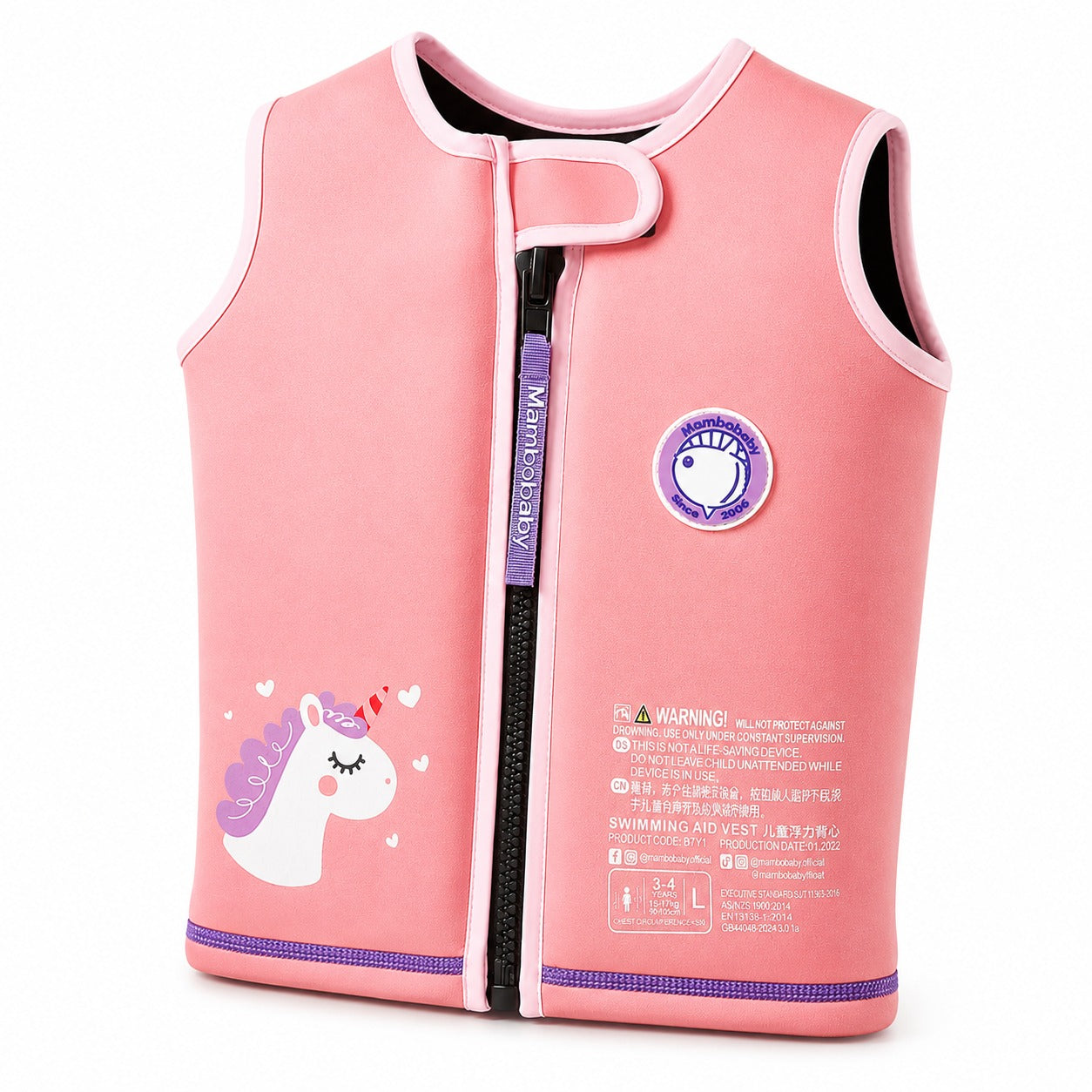 Chaleco Mambobaby Rosado vista 1