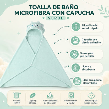 Toalla Mambobaby Verde vista 3