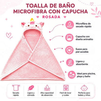 Toalla Mambobaby Rosado vista 3