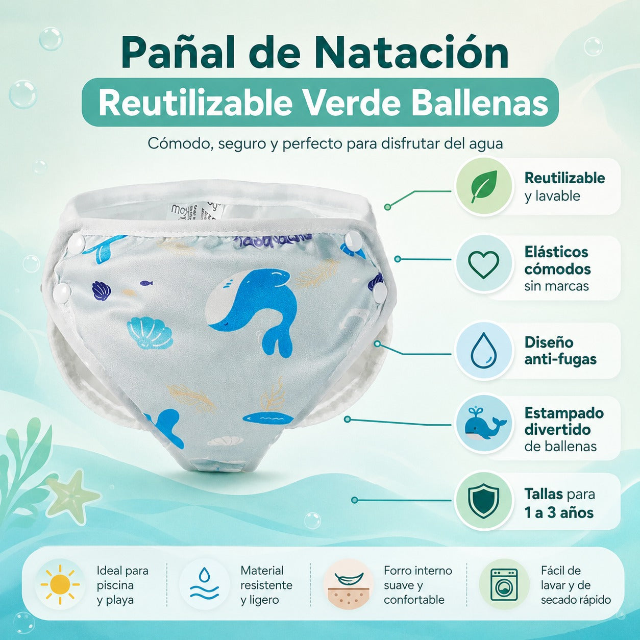 Pañal Mambobaby Azul vista 4