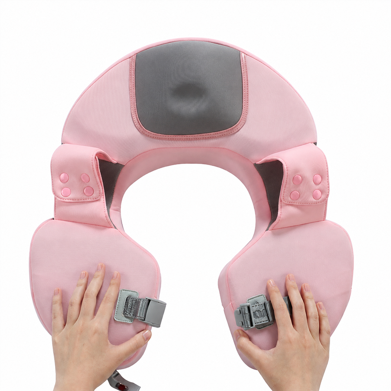 Flotador de Cintura Air-Free Mambobaby con Sombrilla UV – Rosado Unicornio | No Inflable 8-36 Meses
