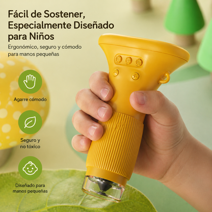 Microscopio Discovery 1000x - Pantalla IPS Color Amarillo