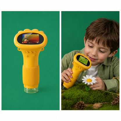 Microscopio Discovery 1000x - Pantalla IPS Color Amarillo
