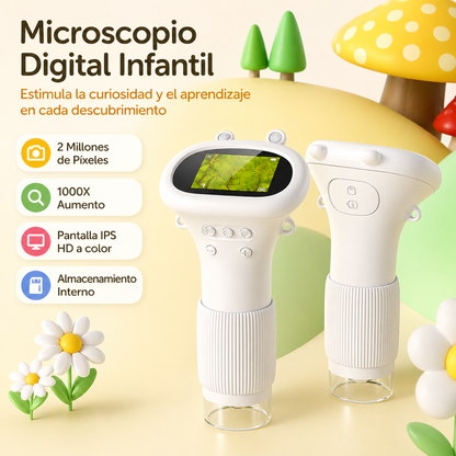 Microscopio Discovery 1000x - Pantalla IPS Color Blanco