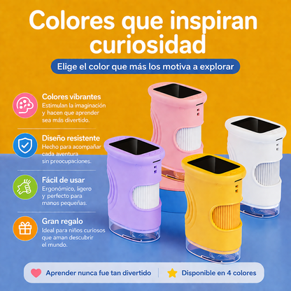 Microscopio Discovery 1080P - Camara HD Rosado