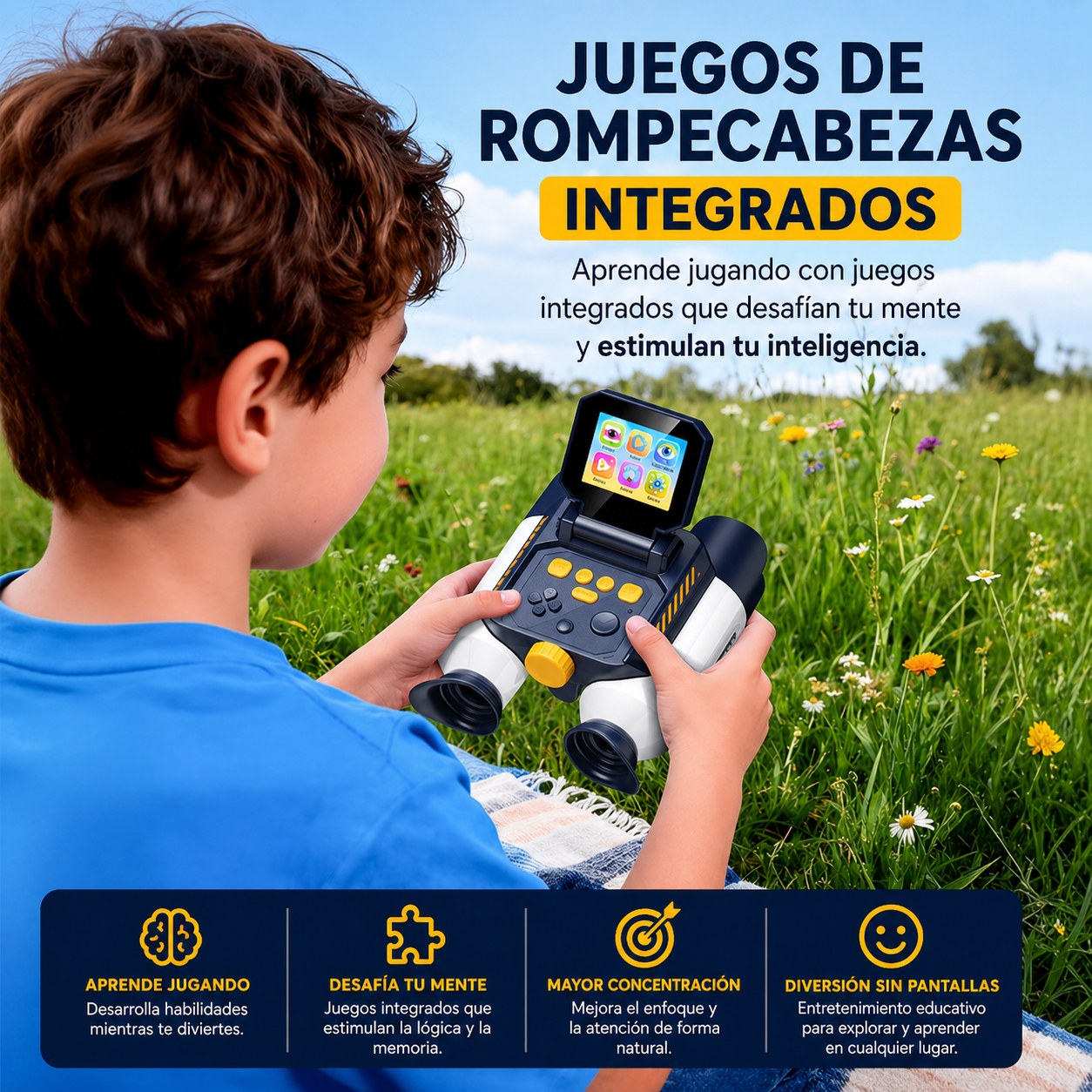 Binoculares Discovery Kids - Exploracion al Aire Libre Blanco
