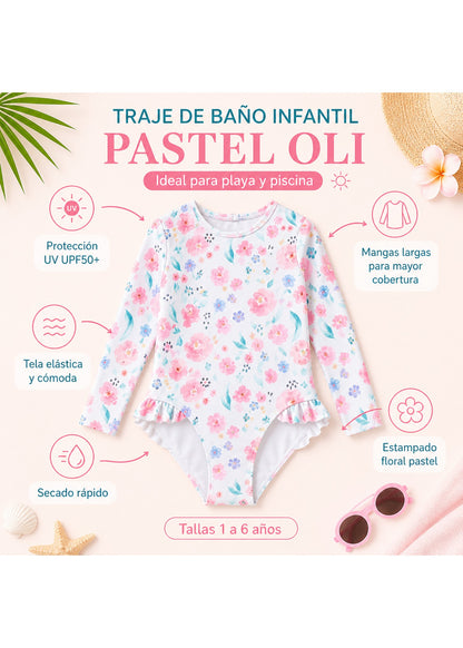 Mambokids Traje de Bano Pastel Oli 01
